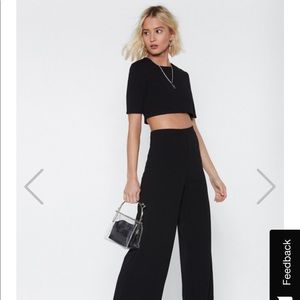 Black 2 piece set Nasty Gal
